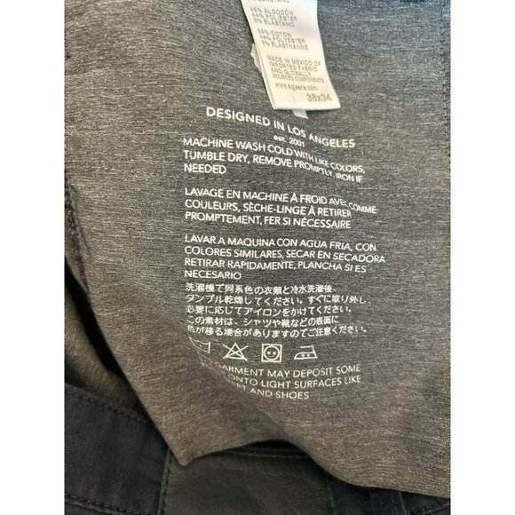 AG Adriano Goldschmied Mens Navy Trellis Modern Slim Performance Pants 38x34 - Picture 6 of 6